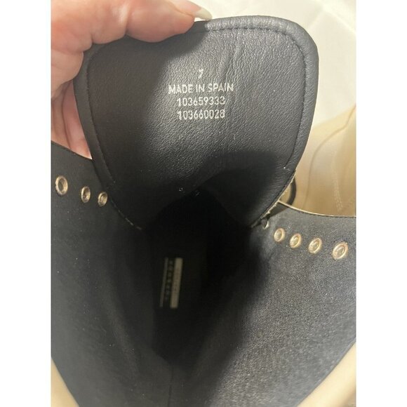 Topshop Ava Women BOOTS Platform Combat Leather size 10.5 $180 - Picture 12 of 12